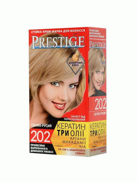 Крем-краска для волос Vip's Prestige № 202 Светло-русый 115 мл – купить ...