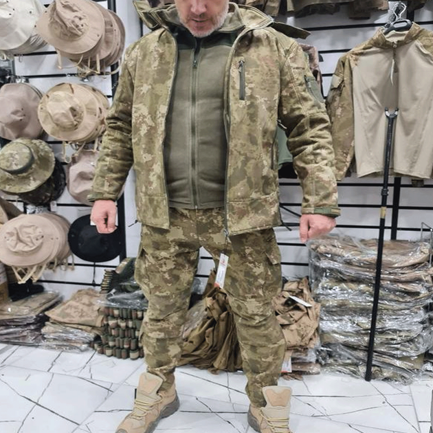 Теплий флісовий костюм куртка та штани софтшел soft-shell розмір 48 ( М ) - зображення 6