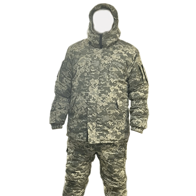Костюм зимний военный ЗСУ пиксель ММ14 бушлат и штаны размер 52-54 рост 170-178 - изображение 1
