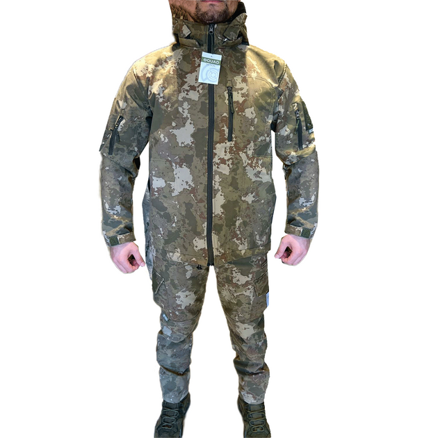 Теплый флисовый костюм куртка и штаны софтшел soft-shell размер 52 (ХL) - изображение 1