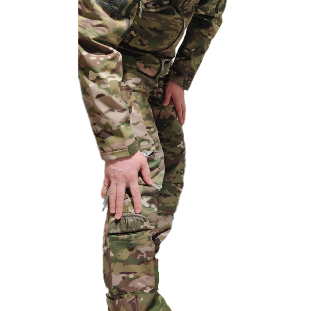 Костюм мультикам НАТО теплый флисовый куртка и штаны материал софтшел Softshell на флисе размер XL (50-52) - изображение 2
