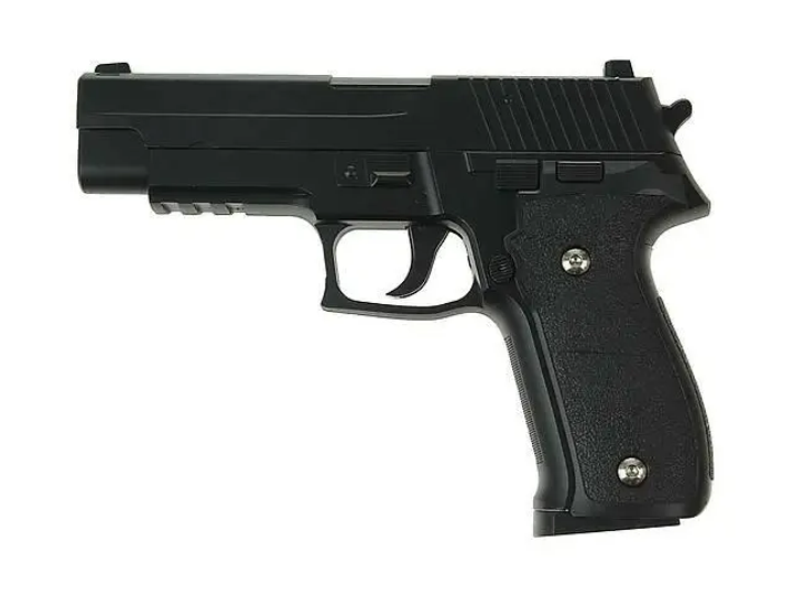 G26 Страйкбольний пістолет Galaxy Sig Sauer 226 метал чорний - зображення 2