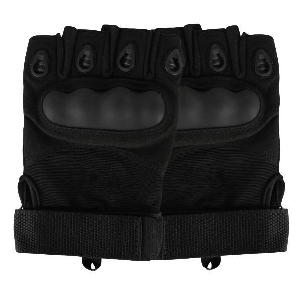 Тактические Перчатки Tactical Gloves PRO беспалые рукавицы черные размер M - изображение 2