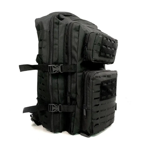 Рюкзак тактический 40л Oxford 600D, Черный - изображение 1
