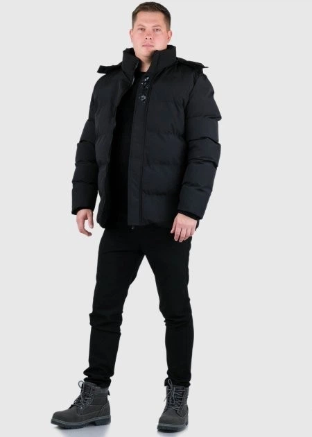 Чоловіча куртка Glo-story MMA-3861-1 чорний 6XL розмір - зображення 3