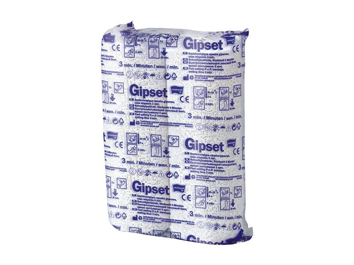 Бинт гіпсовий GIPSET 10 см x 3 м, 3 хв 2 шт. в уп. (5900516843366) - изображение 1