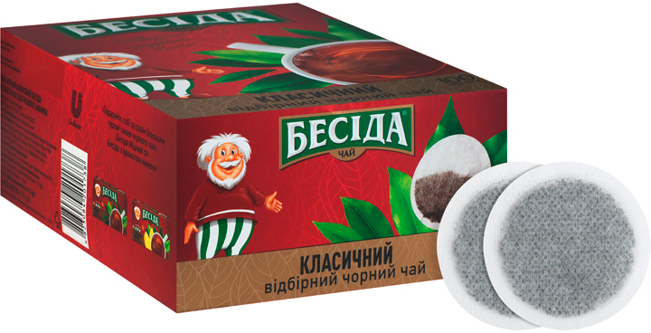 Чай Бесіда Класичний Чорний Байховий 100 пакетиків (4823084201738 ...