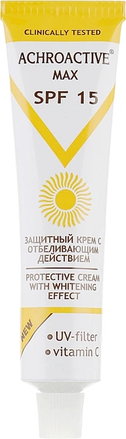 Защитный крем с отбеливающим действием SPF15 - Achroactive Max Protective Cream With Whitening Effect 45ml (243993-21646) - изображение 2
