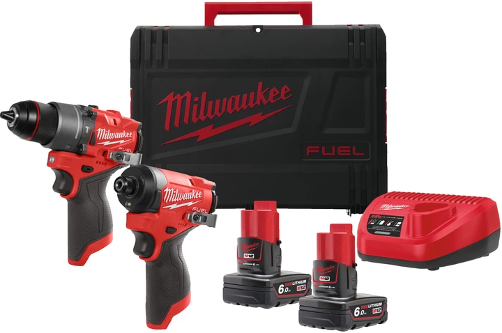 Набор Milwaukee M12 FPP2A2-602X (4933480588) - Фото 1 Набор Milwaukee M12 FPP2A2-602X (4933480588) - изображение 1