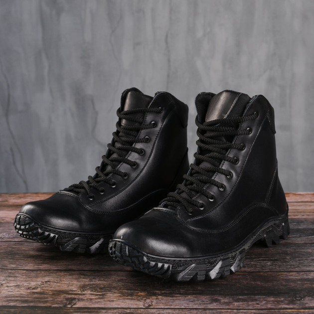 Ботинки мужские зимние тактические ВСУ (ЗСУ) 8604 40 р 26,5 см черные - изображение 1