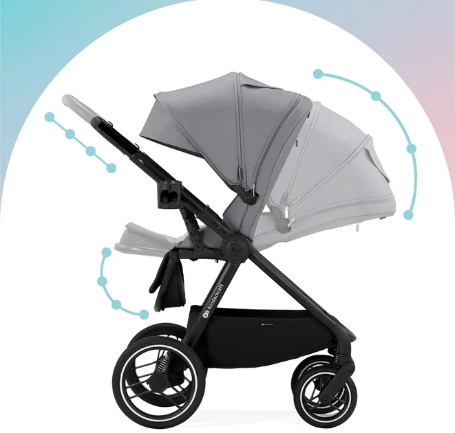Универсальная коляска 2 в 1 Kinderkraft Nea Midnight Black (KSNEA000BLK2000) - Фото 7 Универсальная коляска 2 в 1 Kinderkraft Nea Midnight Black (KSNEA000BLK2000) - изображение 7