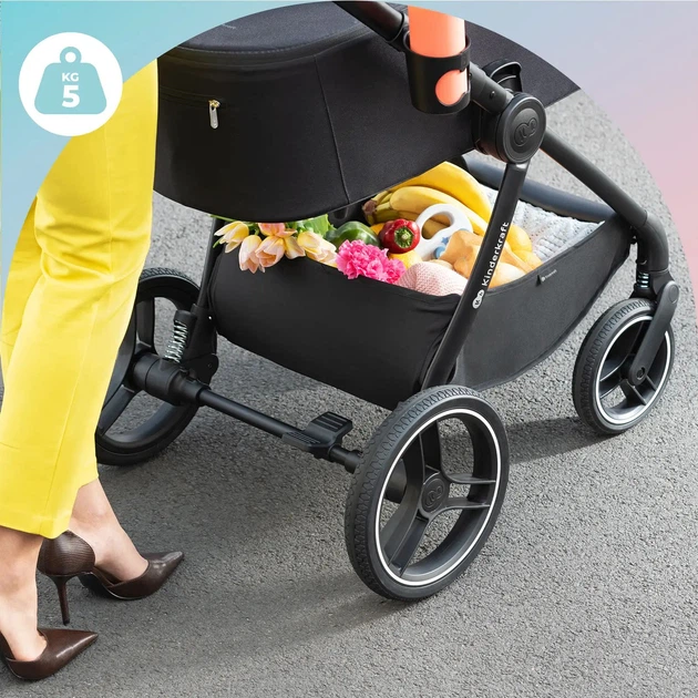 Универсальная коляска 2 в 1 Kinderkraft Nea Midnight Black (KSNEA000BLK2000) - Фото 13 Универсальная коляска 2 в 1 Kinderkraft Nea Midnight Black (KSNEA000BLK2000) - изображение 13