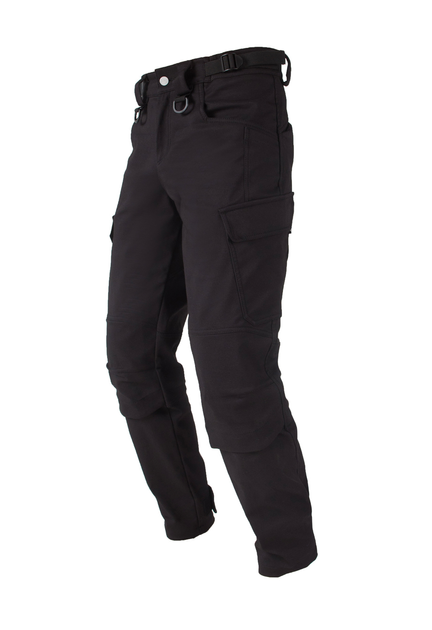 Утеплені тактичні штани на флісі modern XS black - зображення 2