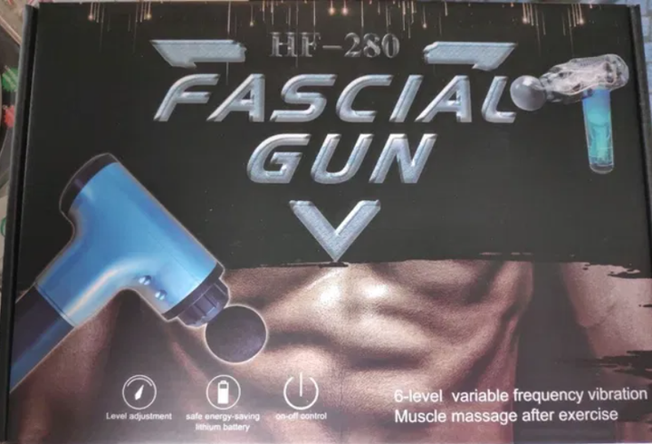 Массажёр для мышц Fascial Gun HF-280 (W-08) Вибромассажер для мышц - изображение 3