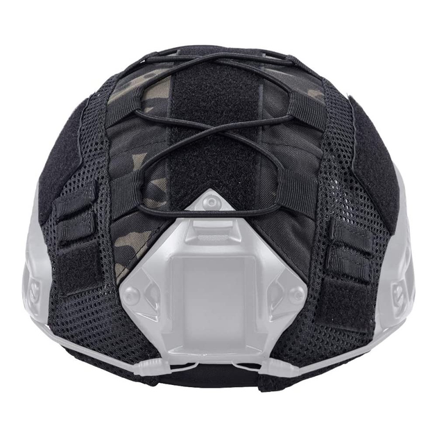 Кавер Чехол на каску шлем FAST Фаст Elastic Cord Black Multicam (BCP) (12469) - изображение 2