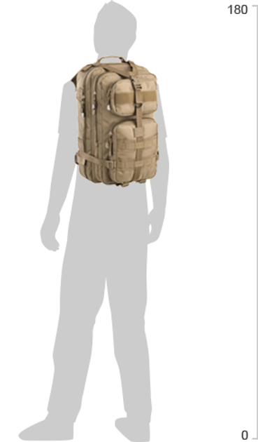 Рюкзак Defcon 5 Tactical Back Pack 40 литров с отсеком под гидратор Песочный (14220318) - изображение 2