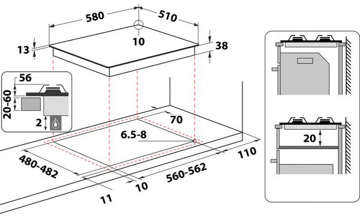 Варильна поверхня Whirlpool TGML 661 IX - зображення 8