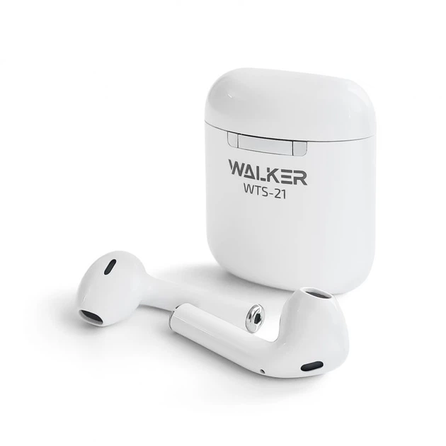 Навушники Bluetooth WALKER WTS-21 white - Фото 3 Навушники Bluetooth WALKER WTS-21 white - изображение 3