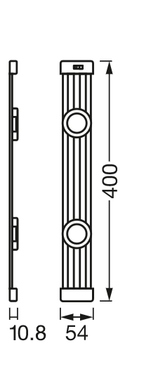 Світильник меблевий 7.00W 220V 400lm 4000K 445x59x71mm [4058075575653] Ledvance LINEAR LED MAGNET в розетку - зображення 2