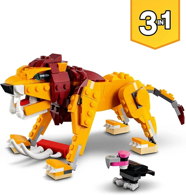 Конструктор Lego Creator 3-in-1 Дикий Лев 224 деталі (31112) - зображення 6