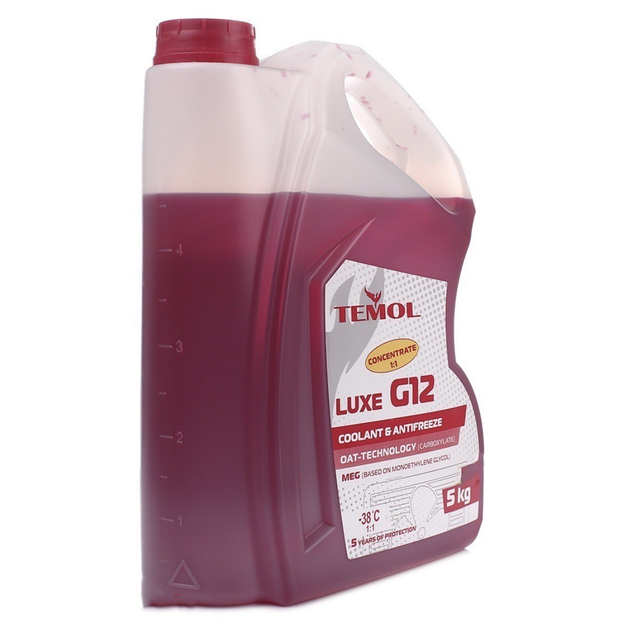 Антифриз TEMOL G12 Luxe красный 5кг – фото, отзывы, характеристики в ...