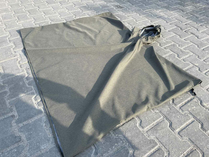 Тактический дождевик Пончо Raincoat водонепроницаемый военный плащ One Size (khaki) накидка от дождя - изображение 2