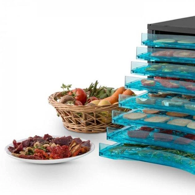 Дегідратор-сушарка для овочів, фруктів і грибів Klarstein Fruit Jerky 8 (10028436) чорний - зображення 5