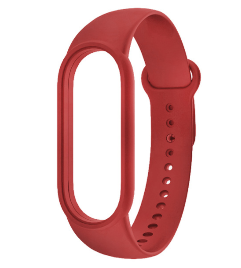 Ремінець для Xiaomi Mi Band 5 силіконовий Червоний BeWatch (1540603) - зображення 5