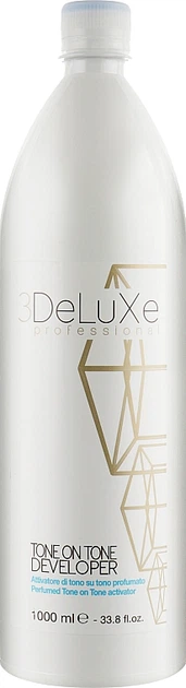 Окислитель для тонирования, 1,5% - 3DeLuXe Tech Tone on Tone Cream Developer 1000ml (915981-130344) - Фото 1 Окислитель для тонирования, 1,5% - 3DeLuXe Tech Tone on Tone Cream Developer 1000ml (915981-130344) - изображение 1