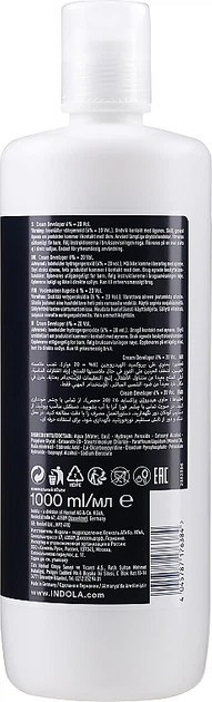 Крем-проявник 6% - Indola Profession Cream Developer 6%-20 vol 1000ml (97058-30593) - изображение 3