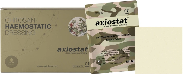 Гемостатична губка Axio Axiostat MIL88 (НФ-00001540) - Фото 1 Гемостатична губка Axio Axiostat MIL88 (НФ-00001540) - зображення 1