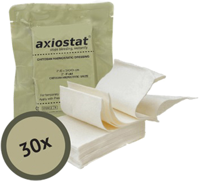 Гемостатическая марля Axio Axiostat Z Fold MIL300 (НФ-00001541) - изображение 1