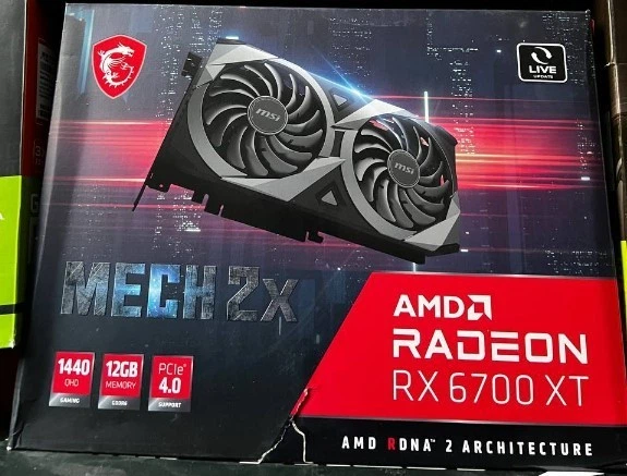 s*o様 MSI Radeon RX6700XT 12GB MECH 2X Видеокарта MSI Radeon RX 6700 XT MECH 2X 12GB GDDR6 (192bit) (2620