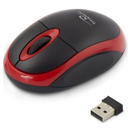 Мышь беспроводная Esperanza Titanum Mouse TM116R 1000 dpi Black-Red - Фото 1 Мышь беспроводная Esperanza Titanum Mouse TM116R 1000 dpi Black-Red - изображение 1