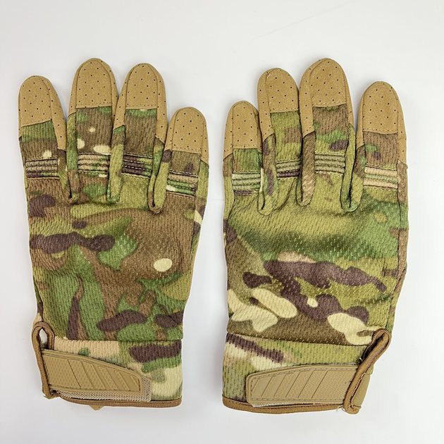 Тактические перчатки с пальцами Gloves FF 5 мультикам XL - изображение 1