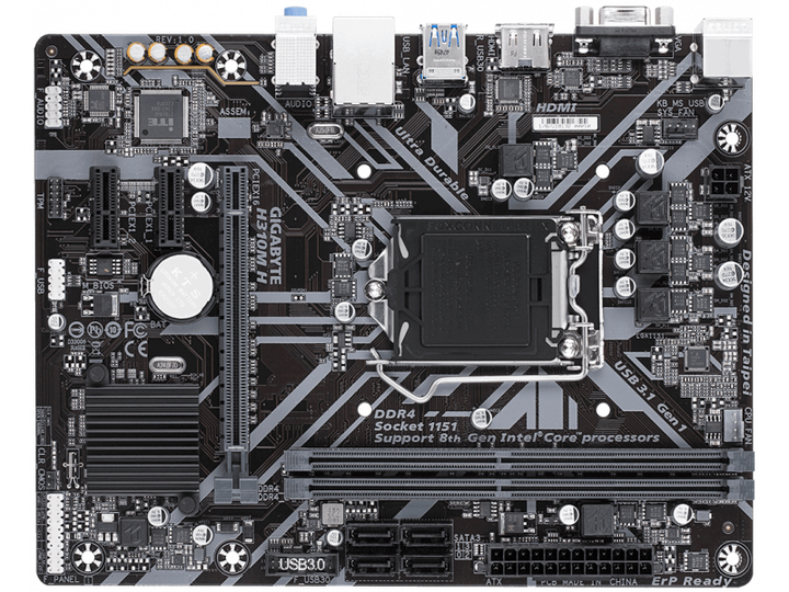 Материнська плата Gigabyte H310M H - изображение 3