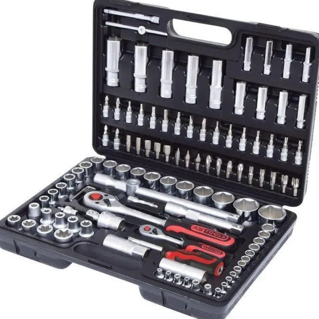 Набор торцевых головок с трещеткой Kassel Tools 108 предметов в ...