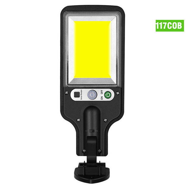 Вуличний світлодіодний ліхтар на сонячній батареї з пультом Solar Light SL-6163-117COB настінний світильник з датчиком руху, акумуляторний - зображення 7