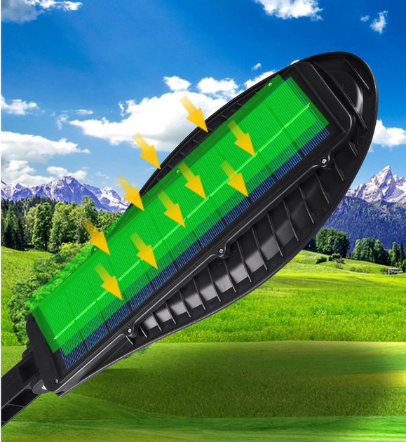 Світлодіодний ліхтар на сонячній батареї + пульт Solar Light 3COB-120° акумуляторний з датчиком руху - зображення 4