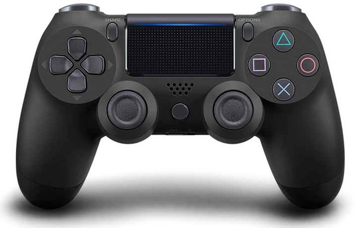 Беспроводной геймпад Doubleshock для PS4 Wireless Bluetooth с двойной вибрацией, джойстик для приставки PS4, PS TV, PS Now, Black Черный - изображение 4