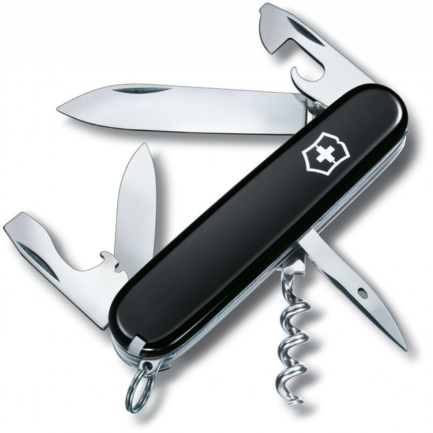 Шіж складаний швейцарський Victorinox Spartan 91 мм 12 предметів Чорний (Vx13603.3) - зображення 1