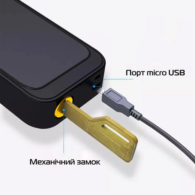 Замок для двери электронный NaviCat X9 с поддержкой приложения TUYA Black - изображение 7
