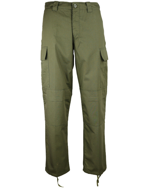 Штани тактичні Kombat M65 BDU Ripstop Trousers 32, оливковий - зображення 2