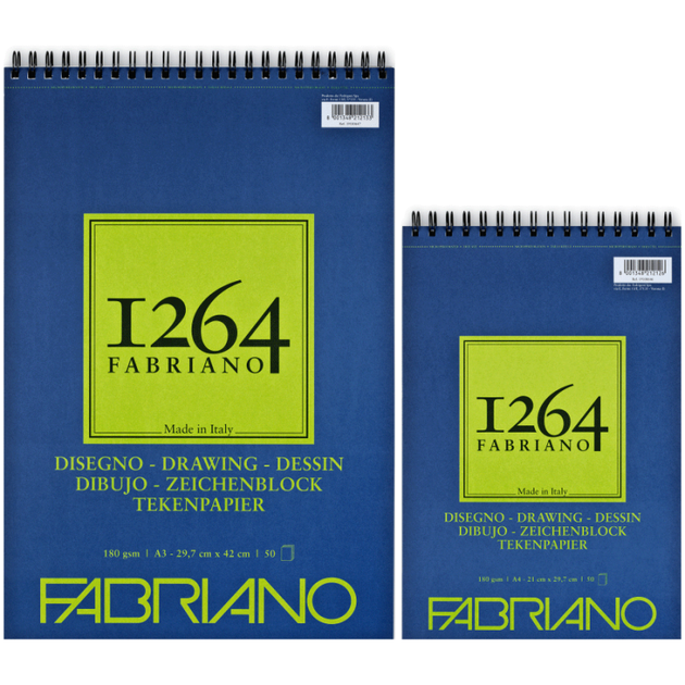 Альбом для рисунка 1264 Fabriano 180г на спирали А5 30л - Фото 2 Альбом для рисунка 1264 Fabriano 180г на спирали А5 30л - изображение 2