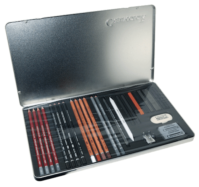 Набор материалов для графики Cretacolor Teacher`s choice 27 предметов ...