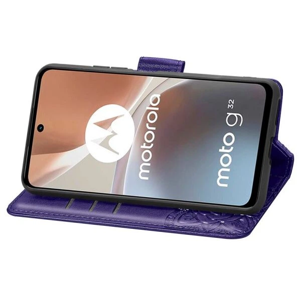 Чохол UniCase Butterfly Pattern для Motorola Moto G32 - Purple - Фото 3 Чохол UniCase Butterfly Pattern для Motorola Moto G32 - Purple - зображення 3