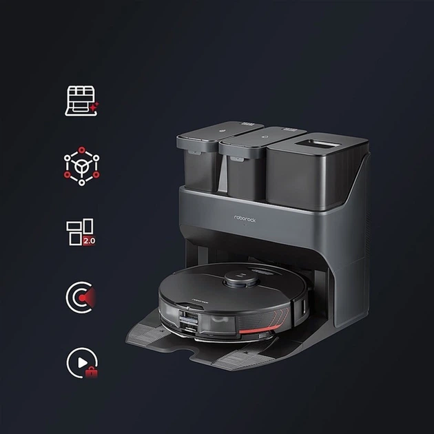 Robot sprzątający Roborock Vacuum Cleaner S7 Max V Ultra Czarny (RBR-8010411) - obraz 3