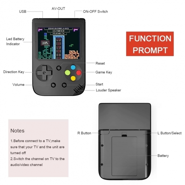 Игровая ретро приставка мини консоль с экраном С ДЖОЙСТИКОМ Game Box Mini с играми 8bit SUP 500 в 1 - Фото 5 Игровая ретро приставка мини консоль с экраном С ДЖОЙСТИКОМ Game Box Mini с играми 8bit SUP 500 в 1 - изображение 5