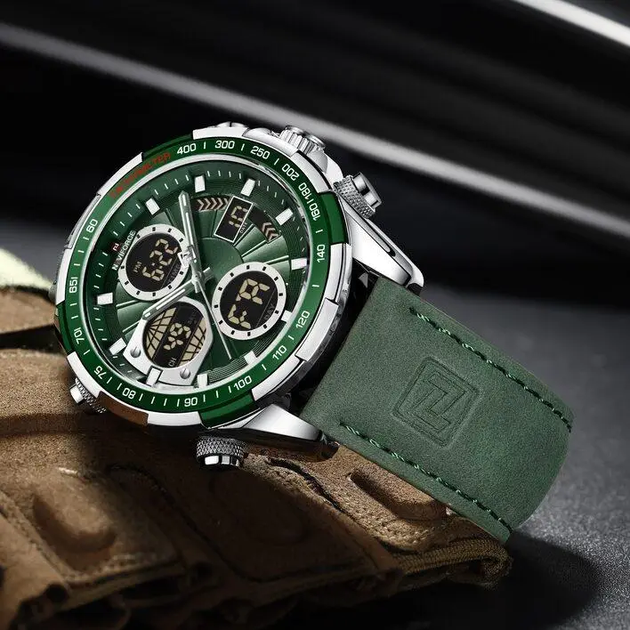 Мужские часы Naviforce Fly NF9197L Green - Фото 4 Мужские часы Naviforce Fly NF9197L Green - изображение 4