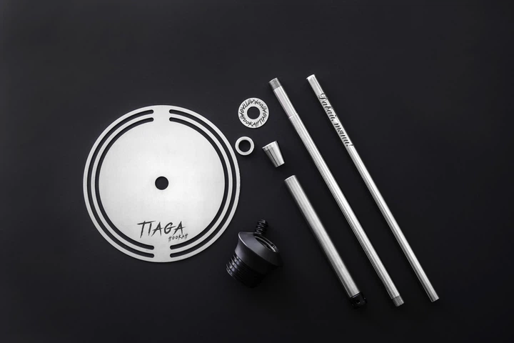 Кальян Tiaga Hookah Orbita Silver на колбе Candy Clear 57 см - Фото 2 Кальян Tiaga Hookah Orbita Silver на колбе Candy Clear 57 см - изображение 2